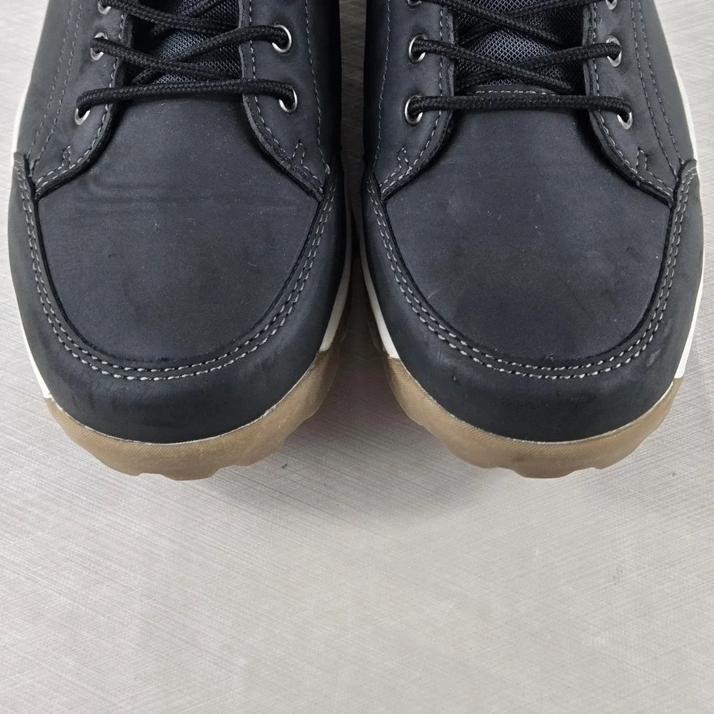 RF RF1205 Mens Mid Top Hiking Style Boots Black Size 10 Gum Sole Lugged Sneaker